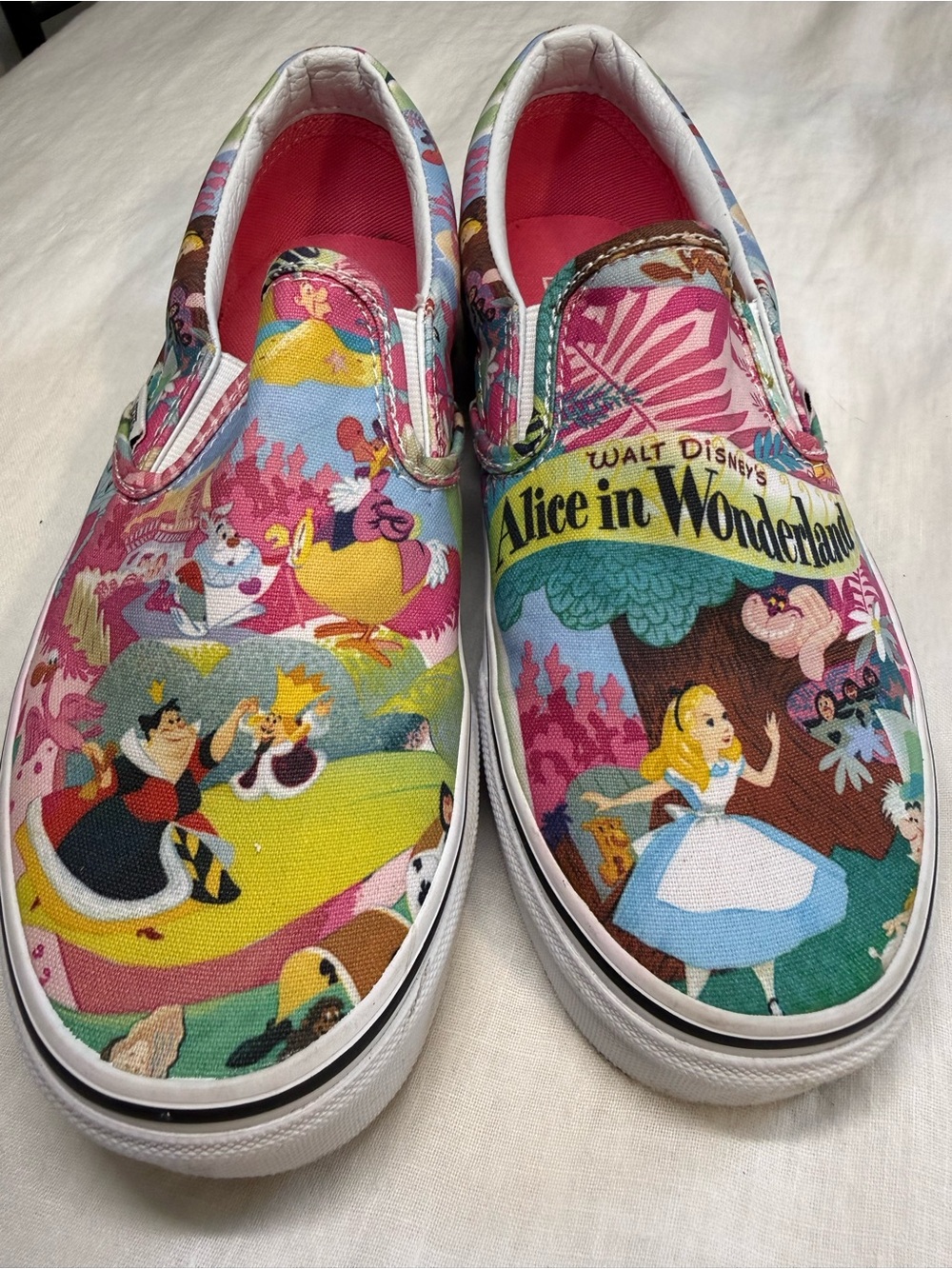 Vans X Alice in Wonderland Slip On Shoes